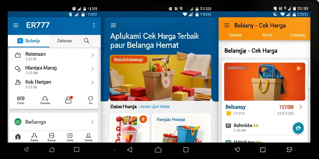 Tampilan antarmuka ER777 yang intuitif dan ramah pengguna untuk Cek Harga.