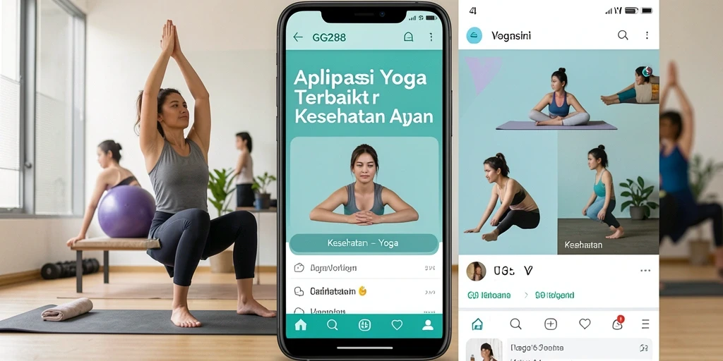 Screenshot utama GG288 menampilkan antarmuka latihan Yoga yang interaktif.