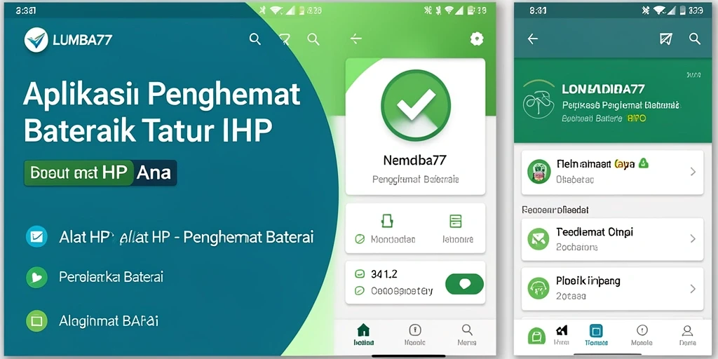 Antarmuka LUMBA77 menunjukkan statistik penggunaan baterai dengan jelas.