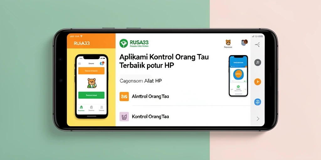 Antarmuka menarik dan fungsional untuk kontrol orang tua.