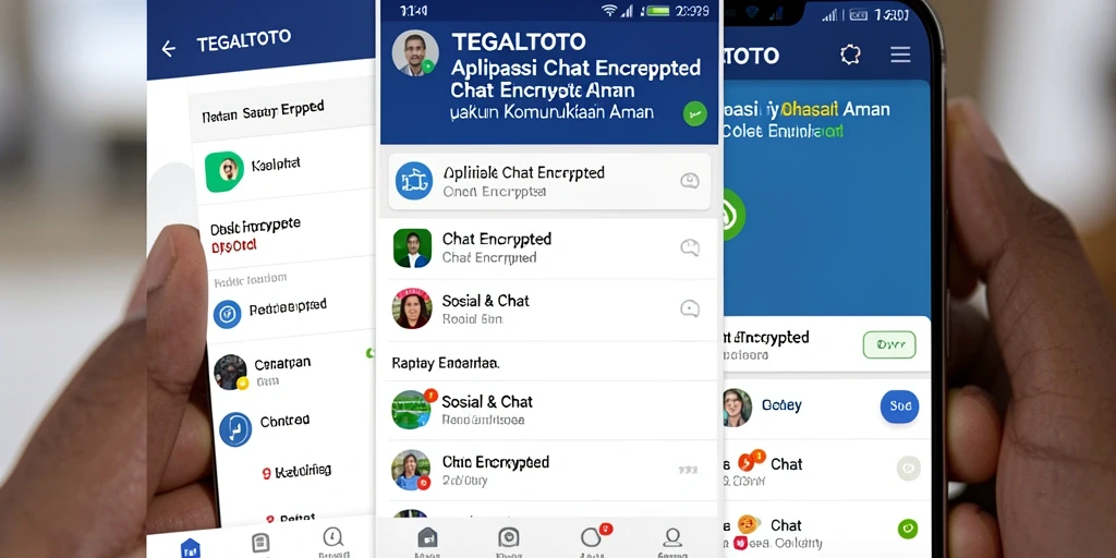 Antarmuka TEGALTOTO yang menunjukkan fitur Chat Encrypted.