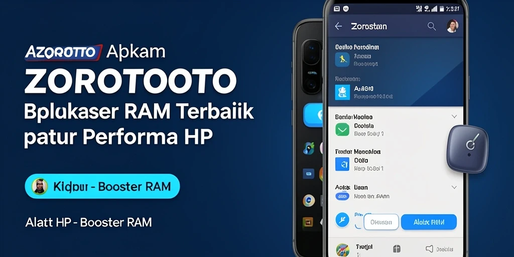 Antarmuka utama ZOROTOTO dengan fitur Booster RAM yang intuitif.